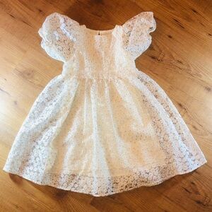 Noralee Cream Embroidered Flower Dress 4